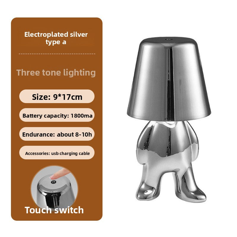 Electroplating Little Golden Man Table Lamp