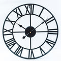 Scandinavian Iron Art Wall Clock Silent Battery Operated