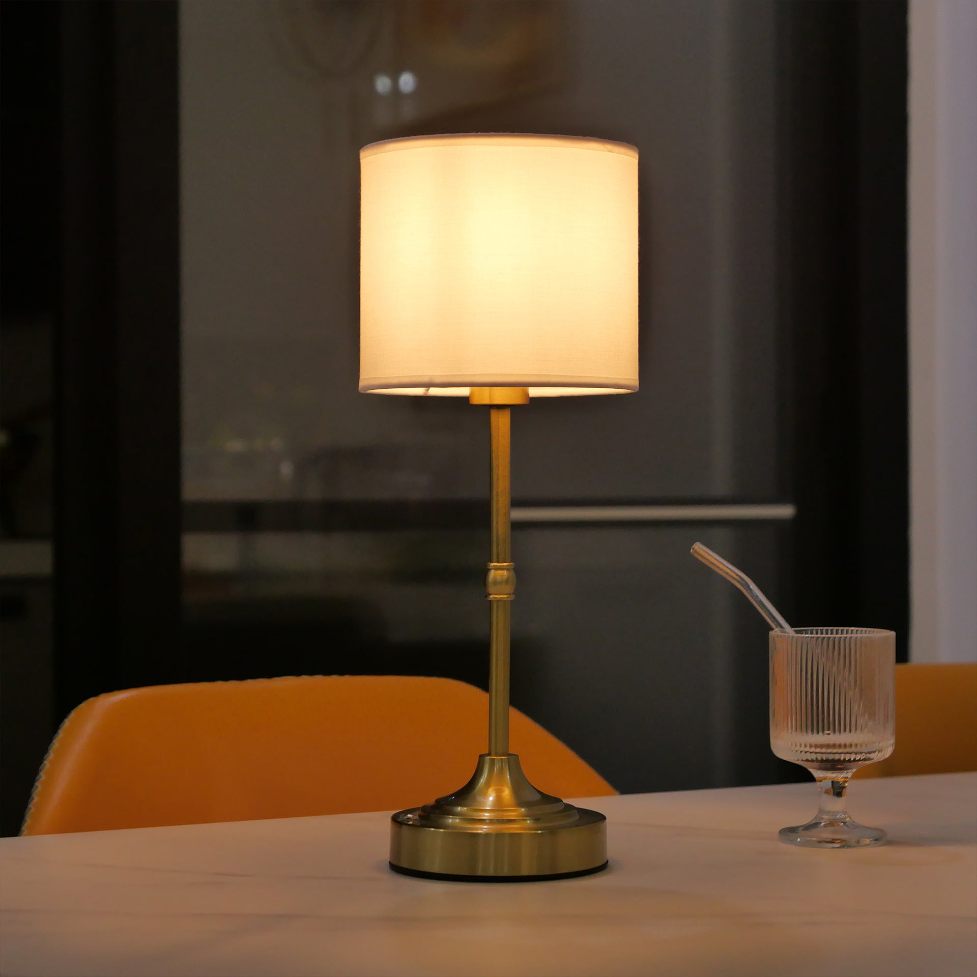 Fabric USB Touch Table Lamp Night Light