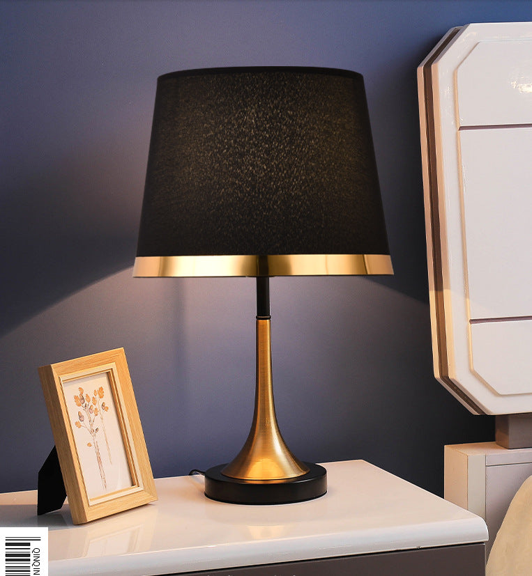 European Retro Table Lamp Touch Control Nightstand Light