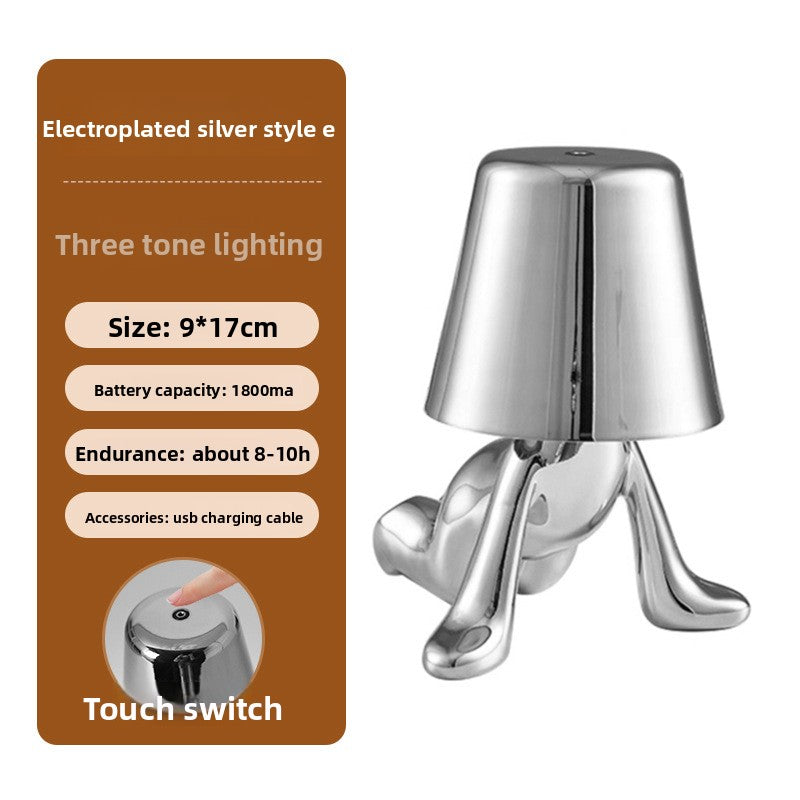 Electroplating Little Golden Man Table Lamp