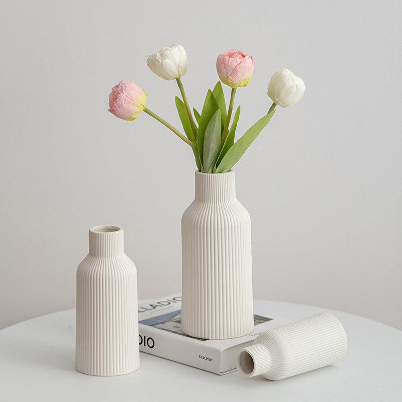 Simple Ceramic Vase Set for Home Decor