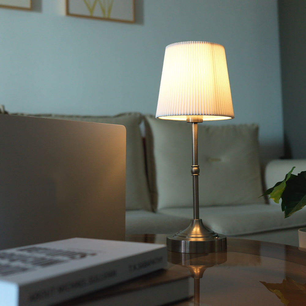 Fabric USB Touch Table Lamp Night Light