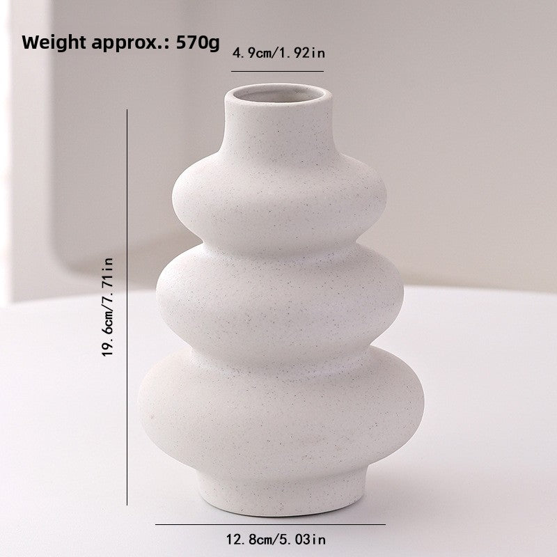 Nordic Ceramic Gourd Vase