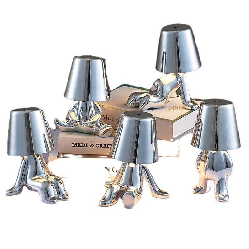 Electroplating Little Golden Man Table Lamp