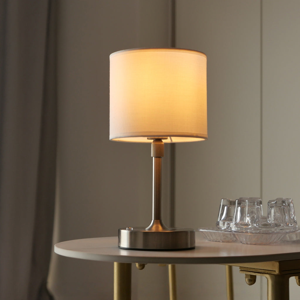 Fabric USB Touch Table Lamp Night Light