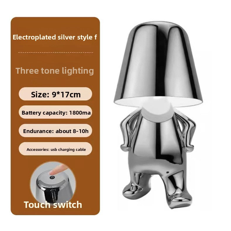 Electroplating Little Golden Man Table Lamp