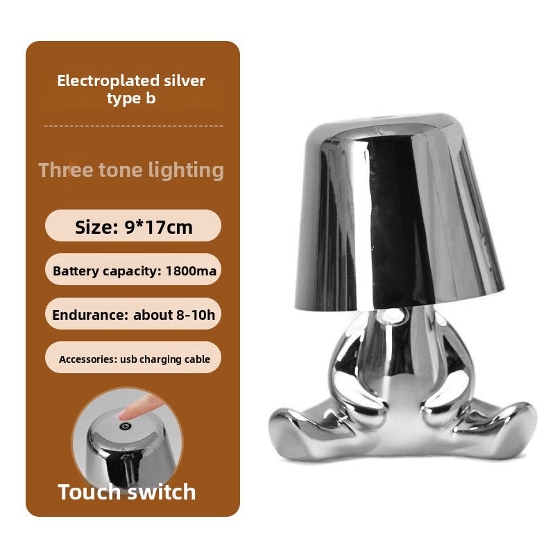 Electroplating Little Golden Man Table Lamp