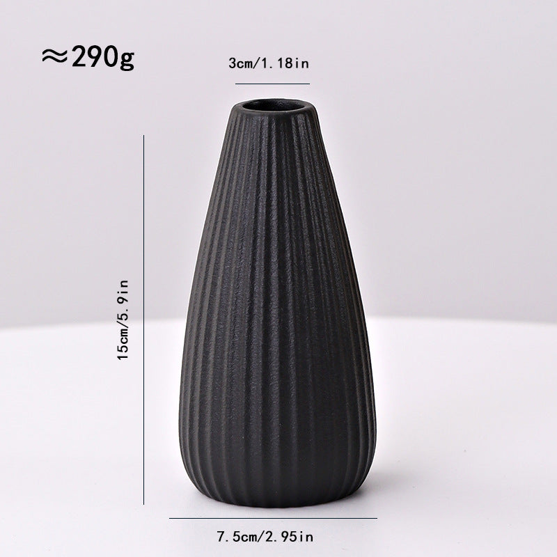 Ceramic Line Vase Nordic Minimalist Home Decor