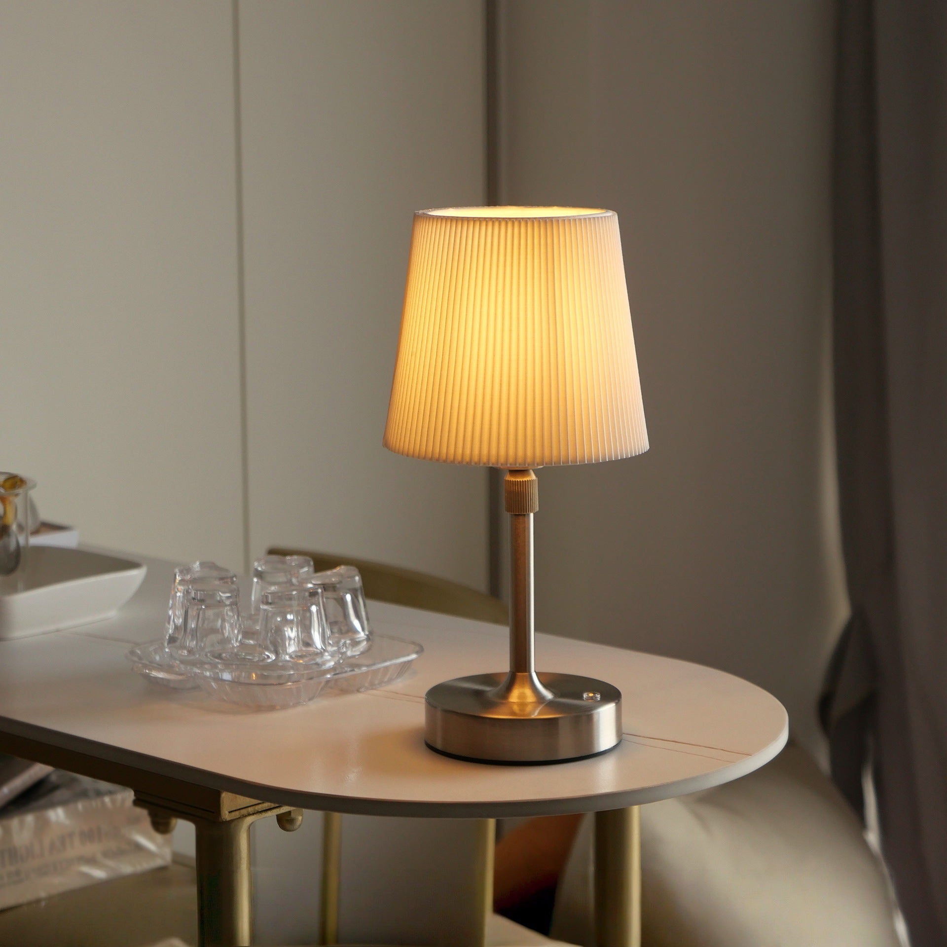 Fabric USB Touch Table Lamp Night Light