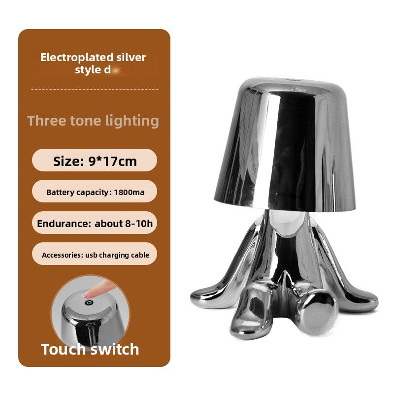 Electroplating Little Golden Man Table Lamp
