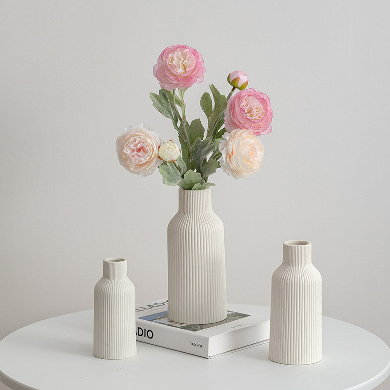 Simple Ceramic Vase Set for Home Decor