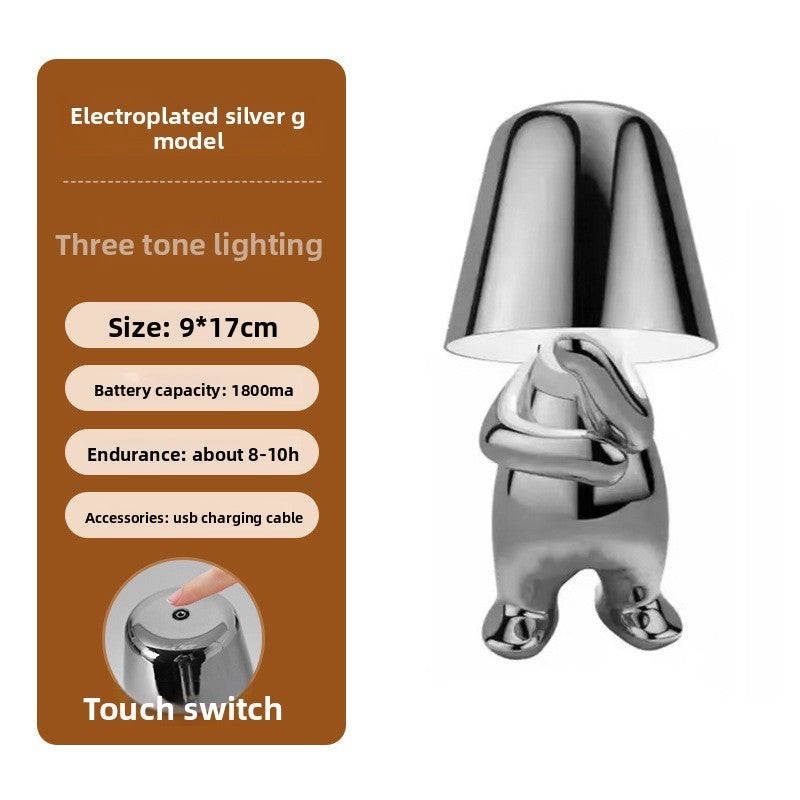 Electroplating Little Golden Man Table Lamp