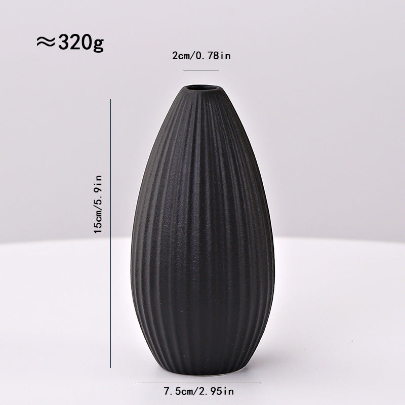 Ceramic Line Vase Nordic Minimalist Home Decor